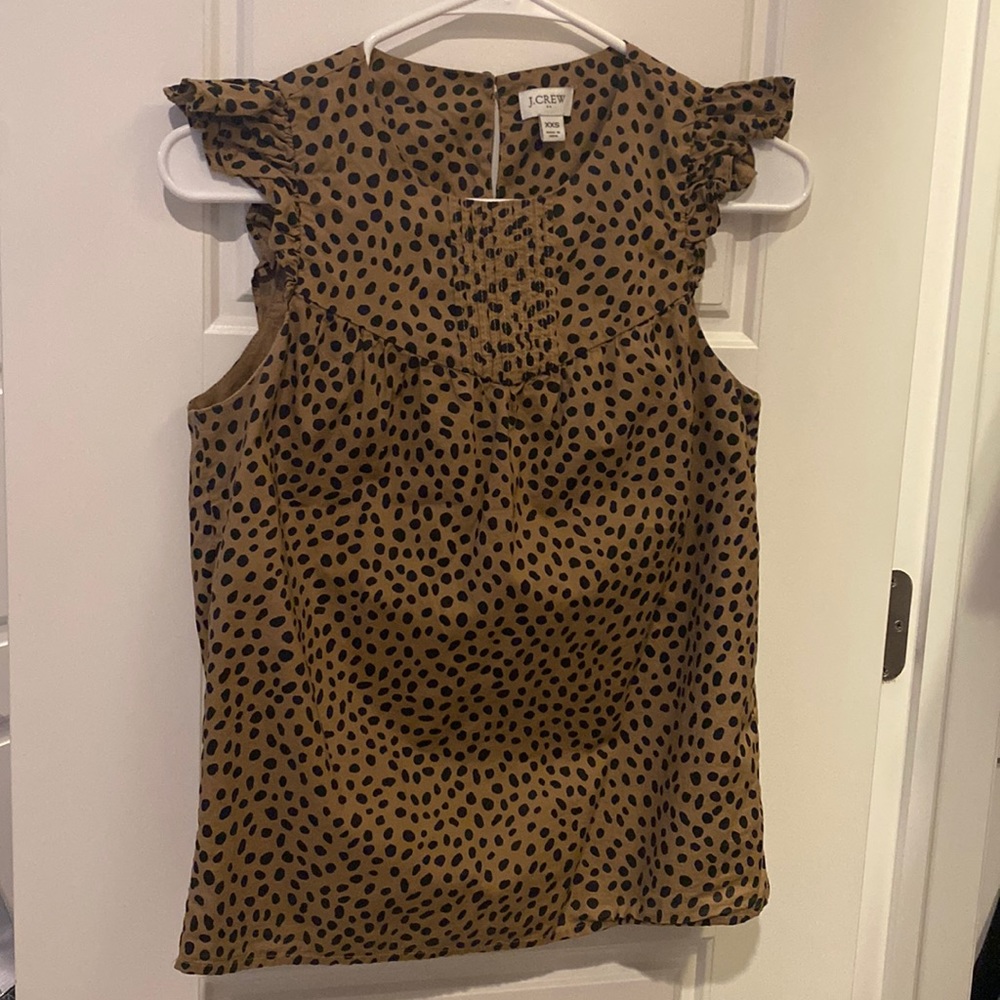 Leopard J Crew Top - XXS